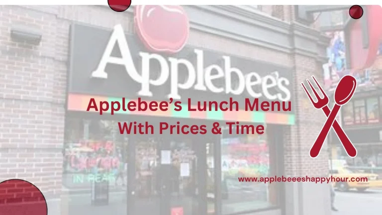 Applebee's lunch menu complete Guide