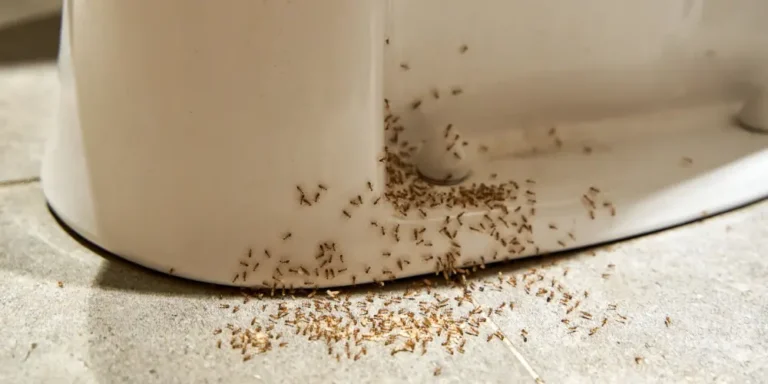 Why do ants prefer moist areas like bathrooms over dry spaces?