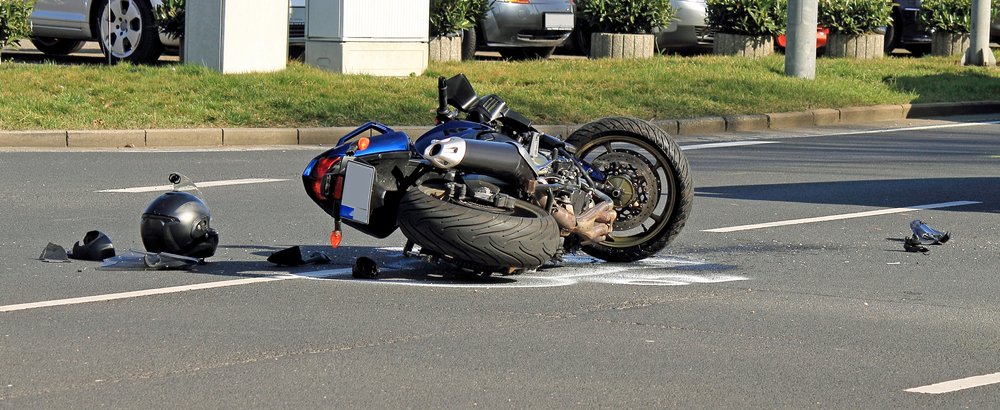 Motorcycle rider reviewing legal options after an accident in Washington, DC